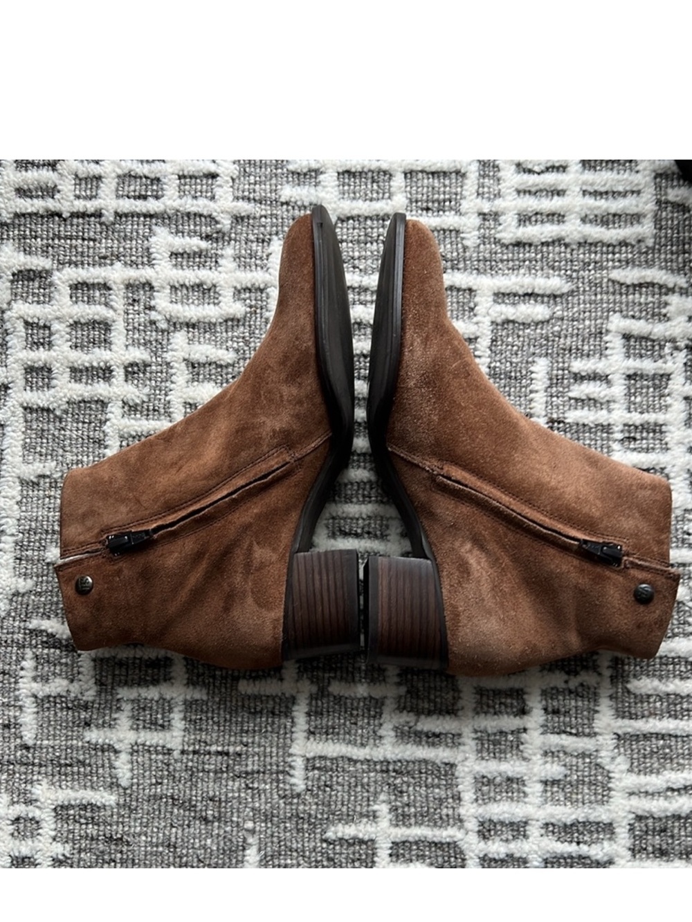 Paul green suede block ankle heel bootie - Picture 7 of 16